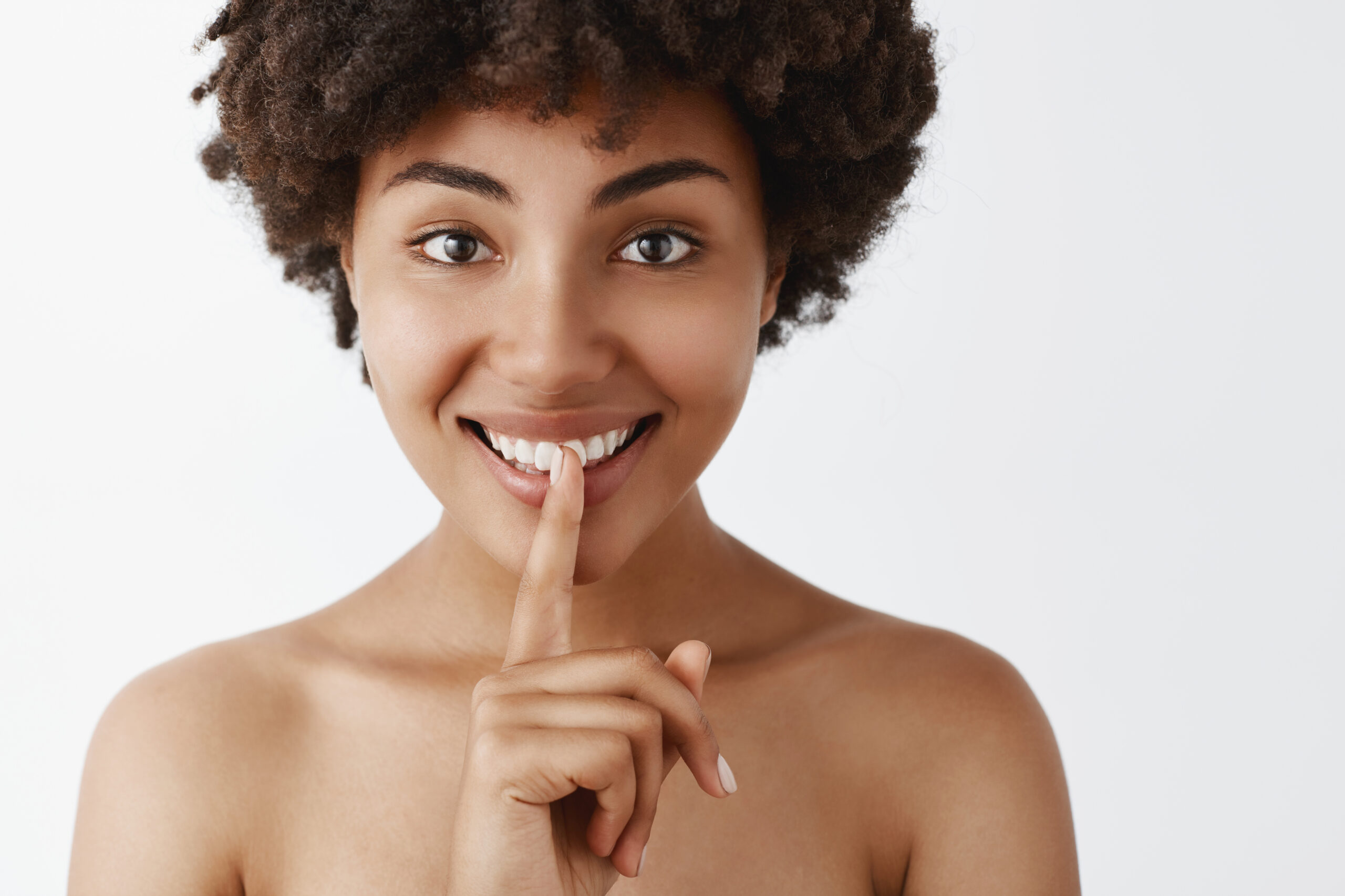 A relaxed patient, clear aligners are comfortable
